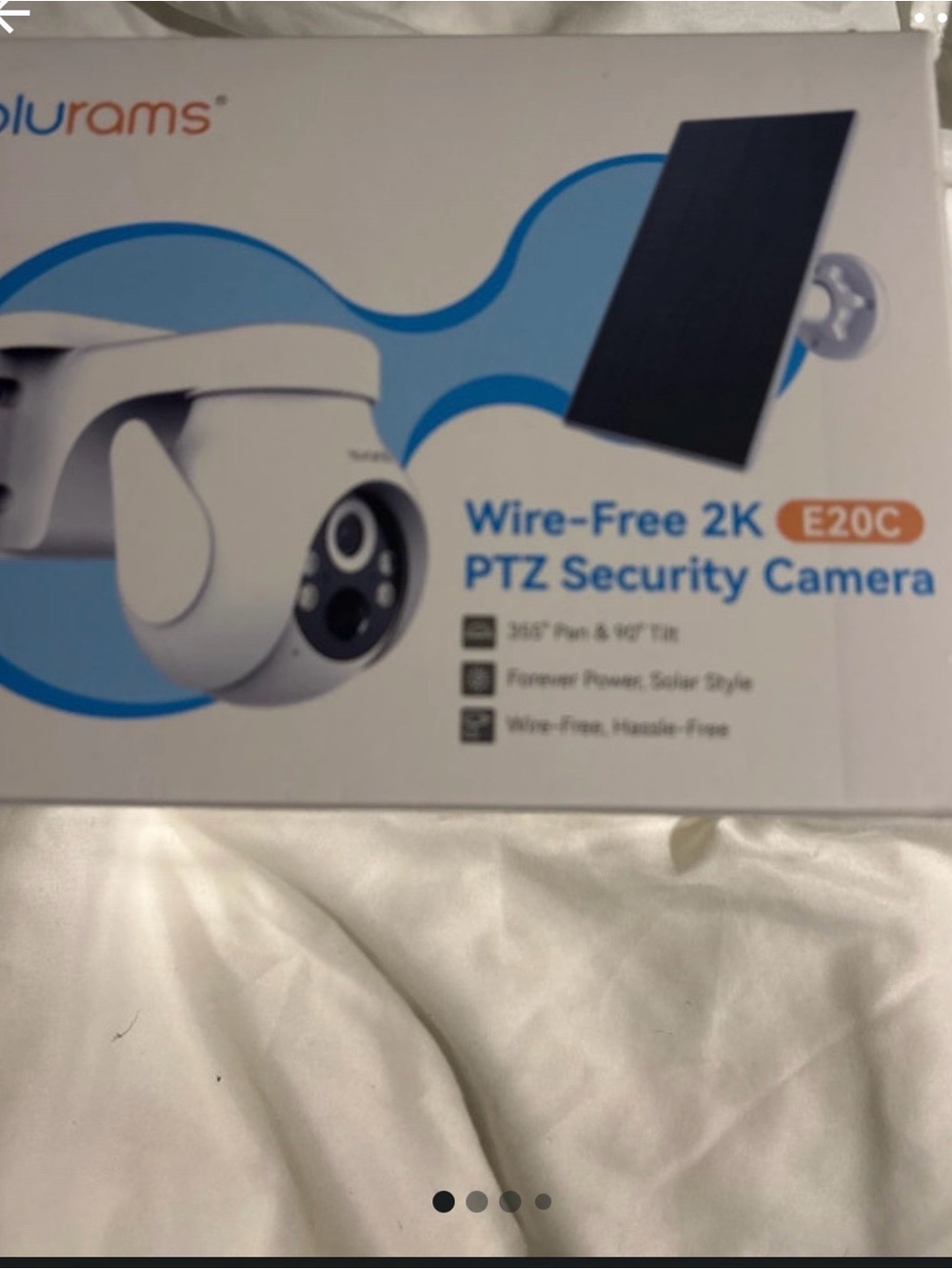 E20C Wire-Free 2K PTZ Security Camera - White